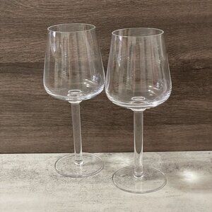 Michael Graves Designs MVG1 Clear Stemmed 8.25" Wine Glasses Set of Two Poland